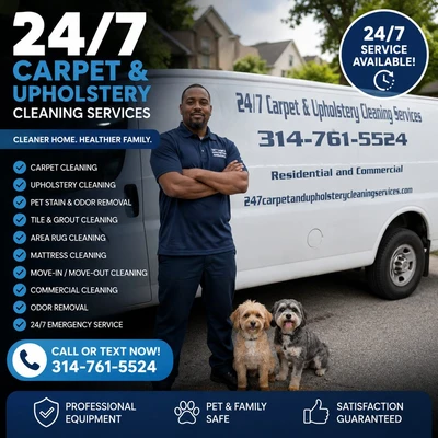 24/7 Carpet & Upholstery Cleaning Services