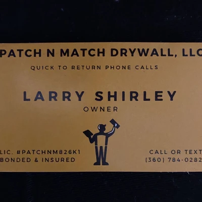 Patch N Match Drywall